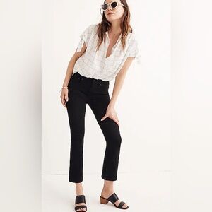 Madewell Cali Demi Boot Black Jeans Size 27